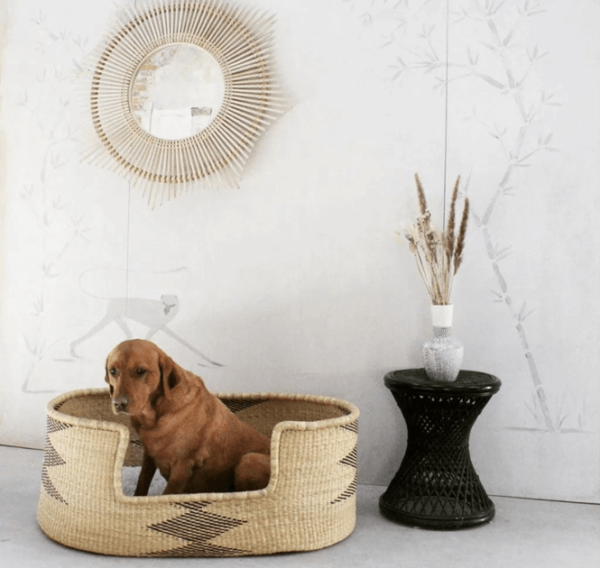 African Woven Dog Pet Bed